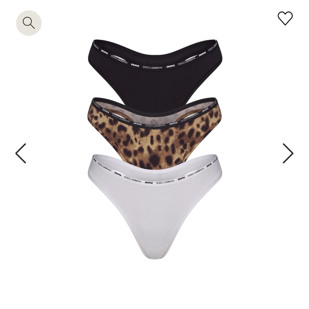 SKIMS- Dolce Gabbana thongs (xs)